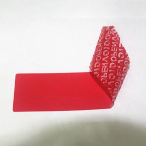 Nhãn dán bảo mật màu đỏ không để lại cặn