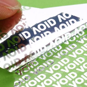 Nhãn VOID Chống Giả Mạo Loại Chuyển Giao Hoàn toàn và Cặn Thấp.